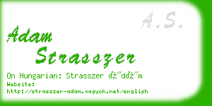 adam strasszer business card